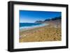 Aerial view of beach of Playa Famara, Caleta de Famara, Lanzarote, Las Palmas-Frank Fell-Framed Photographic Print