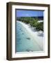 Aerial View of Beach, Reunion Island, Department of France, Indian Ocean, Africa-Sylvain Grandadam-Framed Photographic Print