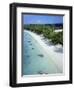 Aerial View of Beach, Reunion Island, Department of France, Indian Ocean, Africa-Sylvain Grandadam-Framed Photographic Print