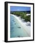 Aerial View of Beach, Reunion Island, Department of France, Indian Ocean, Africa-Sylvain Grandadam-Framed Photographic Print