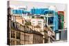 Aerial View of Beaubourg Area with the Pompidou Center Museum   Cityscape of Paris in France-OSTILL-Stretched Canvas