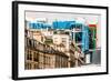 Aerial View of Beaubourg Area with the Pompidou Center Museum   Cityscape of Paris in France-OSTILL-Framed Photographic Print