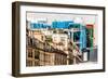 Aerial View of Beaubourg Area with the Pompidou Center Museum   Cityscape of Paris in France-OSTILL-Framed Photographic Print