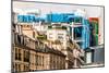 Aerial View of Beaubourg Area with the Pompidou Center Museum   Cityscape of Paris in France-OSTILL-Mounted Photographic Print