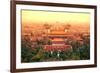 Aerial View of Beijing with Historical Architecture, China.-Songquan Deng-Framed Photographic Print