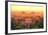 Aerial View of Beijing with Historical Architecture, China.-Songquan Deng-Framed Photographic Print