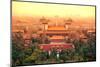 Aerial View of Beijing with Historical Architecture, China.-Songquan Deng-Mounted Photographic Print