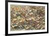 Aerial View of Birmingham, Alabama-null-Framed Art Print