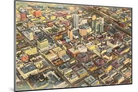 Aerial View of Birmingham, Alabama-null-Mounted Art Print