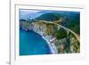 Aerial view of Bixby Creek Bridge at Pacific Coast, Big Sur, California, USA-null-Framed Photographic Print