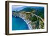 Aerial view of Bixby Creek Bridge at Pacific Coast, Big Sur, California, USA-null-Framed Photographic Print