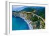 Aerial view of Bixby Creek Bridge at Pacific Coast, Big Sur, California, USA-null-Framed Photographic Print