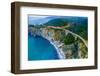 Aerial view of Bixby Creek Bridge at Pacific Coast, Big Sur, California, USA-null-Framed Photographic Print