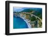 Aerial view of Bixby Creek Bridge at Pacific Coast, Big Sur, California, USA-null-Framed Photographic Print