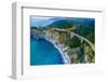 Aerial view of Bixby Creek Bridge at Pacific Coast, Big Sur, California, USA-null-Framed Photographic Print