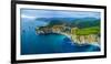 Aerial view of Bixby Creek Bridge at Pacific Coast, Big Sur, California, USA-null-Framed Photographic Print