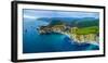 Aerial view of Bixby Creek Bridge at Pacific Coast, Big Sur, California, USA-null-Framed Photographic Print