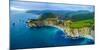 Aerial view of Bixby Creek Bridge at Pacific Coast, Big Sur, California, USA-null-Mounted Photographic Print