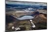 Aerial View of Blahylur Crater Lake, Landmannalaugar, Central Highlands, Iceland-Ragnar Th Sigurdsson-Mounted Photographic Print
