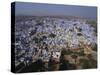 Aerial View of Blue Houses for the Bhrahman, Jodhpur, Rajasthan, India-Robert Harding-Stretched Canvas