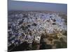 Aerial View of Blue Houses for the Bhrahman, Jodhpur, Rajasthan, India-Robert Harding-Mounted Photographic Print