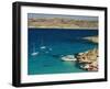 Aerial View of Blue Lagoon, Comino Island, Malta, Mediterranean, Europe-Tondini Nico-Framed Photographic Print