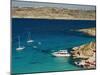 Aerial View of Blue Lagoon, Comino Island, Malta, Mediterranean, Europe-Tondini Nico-Mounted Photographic Print