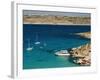 Aerial View of Blue Lagoon, Comino Island, Malta, Mediterranean, Europe-Tondini Nico-Framed Photographic Print