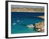 Aerial View of Blue Lagoon, Comino Island, Malta, Mediterranean, Europe-Tondini Nico-Framed Photographic Print