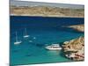 Aerial View of Blue Lagoon, Comino Island, Malta, Mediterranean, Europe-Tondini Nico-Mounted Photographic Print