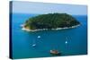 Aerial View of Boat near Phuket Island, Southern of Thailand-lkunl-Stretched Canvas