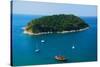 Aerial View of Boat near Phuket Island, Southern of Thailand-lkunl-Stretched Canvas