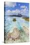 Aerial View of Bora Bora Island, French Polynesia-Matteo Colombo-Stretched Canvas