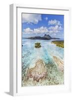 Aerial View of Bora Bora Island, French Polynesia-Matteo Colombo-Framed Photographic Print