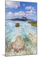 Aerial View of Bora Bora Island, French Polynesia-Matteo Colombo-Mounted Photographic Print