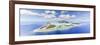 Aerial View of Bora Bora Island with Airstrip Visible, French Polynesia-Matteo Colombo-Framed Photographic Print