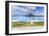 Aerial View of Bora Bora Island with St Regis and Four Seasons Resorts, French Polynesia-Matteo Colombo-Framed Photographic Print