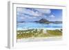 Aerial View of Bora Bora Island with St Regis and Four Seasons Resorts, French Polynesia-Matteo Colombo-Framed Photographic Print