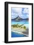 Aerial View of Bora Bora Island with St Regis and Four Seasons Resorts, French Polynesia-Matteo Colombo-Framed Photographic Print