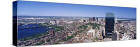 Aerial View of Boston, Cambridge, Massachusetts, USA-null-Stretched Canvas