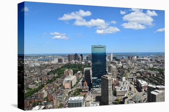 Aerial View of Boston, Massachusetts.-Trace Rouda-Stretched Canvas