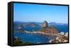 Aerial View Of Botafogo And The Sugar Loaf In Rio De Janeiro Brazil-OSTILL-Framed Stretched Canvas