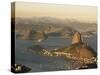 Aerial View of Botafogo Bay and Sugarloaf, Rio De Janeiro, Brazil, South America-Sergio Pitamitz-Stretched Canvas