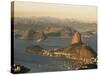 Aerial View of Botafogo Bay and Sugarloaf, Rio De Janeiro, Brazil, South America-Sergio Pitamitz-Stretched Canvas