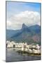 Aerial View of Botafogo Bay, Corcovadao and the Christ Statue, Rio De Janeiro, Brazil-Alex Robinson-Mounted Photographic Print