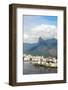 Aerial View of Botafogo Bay, Corcovadao and the Christ Statue, Rio De Janeiro, Brazil-Alex Robinson-Framed Photographic Print