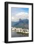 Aerial View of Botafogo Bay, Corcovadao and the Christ Statue, Rio De Janeiro, Brazil-Alex Robinson-Framed Photographic Print