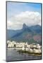 Aerial View of Botafogo Bay, Corcovadao and the Christ Statue, Rio De Janeiro, Brazil-Alex Robinson-Mounted Photographic Print