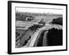 Aerial View of Brandenberg Gate, Where the Berlin Wall Forms a Loop-null-Framed Photo