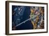 Aerial view of bridge to Augusta, Maine-null-Framed Photographic Print